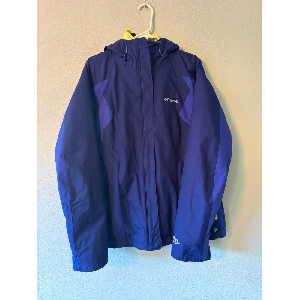 Columbia OmniTech Vertical Convert Ladies Womens 3in1 Ski Jacket Blue Size Large
